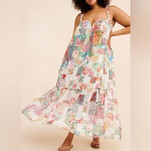 Anthropologie Multicolor Floral Dress